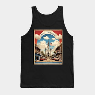 New Orleans Louisiana United States of America Tourism Vintage Poster Tank Top